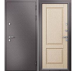 Дверь входная Termo Standart MP 10TD-1 Шоколад букле (порог)/Светлый венге
