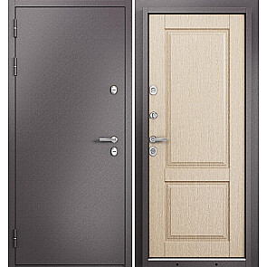 Дверь входная Термо Стандарт МП 10TD-1 с терморазрывом Шоколад букле/Светлый венге, 2 замка