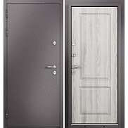 Дверь входная Termo Split MP 10TD-1 (порог) с терморазрывом Шоколад букле/Ясень ривьера айс, 10TD-1, 2 замка, с ночной задвижкой