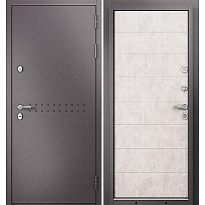 Дверь входная Термо Стандарт МП 10T-135 с терморазрывом Шоколад букле/Бетон бежевый, 2 замка