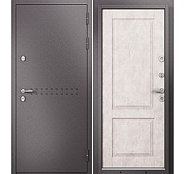 Дверь входная Termo Standart MP 10TD-1 Шоколад букле (порог)/R-4 Бетон бежевый