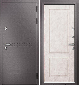 Дверь входная Termo Split MP 10TD-1 (порог) с терморазрывом R-4, Шоколад букле/Бетон бежевый, 10TD-1, 2 замка, с ночной задвижкой