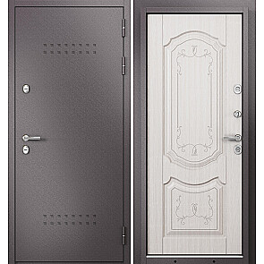 Дверь входная Термо Стандарт МП 10T-101 с терморазрывом Шоколад букле/Бьянко ларче, 2 замка