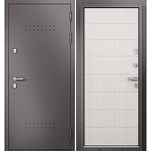 Дверь входная Термо Стандарт МП 10T-135 с терморазрывом Шоколад букле/Бьянко ларче, 2 замка