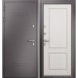 Дверь входная Термо Стандарт МП 10TD-1 с терморазрывом Шоколад букле/Бьянко ларче, 2 замка