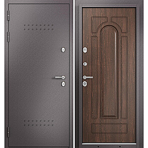 Дверь входная Термо Стандарт МП 10T-102 с терморазрывом Шоколад букле/Дуб коньяк, 2 замка
