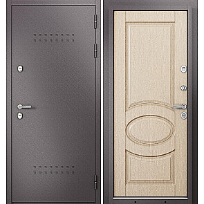 Дверь входная Термо Стандарт МП 10TD-3 с терморазрывом Шоколад букле/Светлый венге, 2 замка