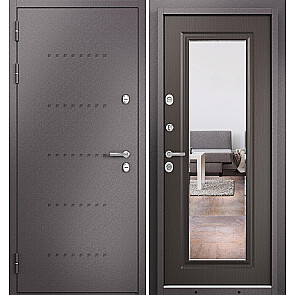 Дверь входная Термо Стандарт МП 10T-140 с терморазрывом Шоколад букле/Шоколад ларче, 2 замка