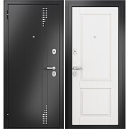 Дверь входная Trust Eco MP 9ED-1 RL-11, Антрацит букле/Дуб белый скандинавский, 9ED-1, 2 замка