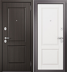 Дверь входная Trust Eco PP 9ED-1 Дуб белый скандинавский, 9ED-1/Дуб белый скандинавский, 9ED-1, 2 замка