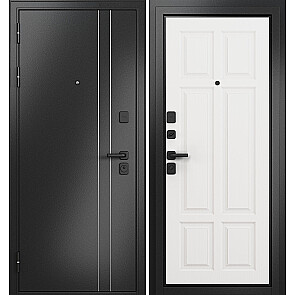 Дверь входная Траст Масс МП 9S-109 Антрацит букле/Белый ларче, 2 замка