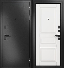 Дверь входная Trust Mass MP 9SD-2 Антрацит букле/Белый софт, 9SD-2, 2 замка, с ночной задвижкой