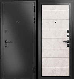 Дверь входная Trust Mass MP 9S-135 Антрацит букле/Бетон бежевый, 9S-135, 2 замка, с ночной задвижкой