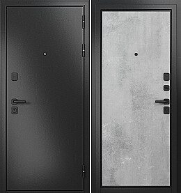 Дверь входная Trust Mass MP 9S-103 Антрацит букле/Бетон серый, 9S-103, 2 замка, с ночной задвижкой