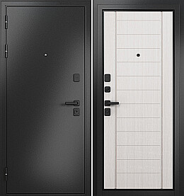 Дверь входная Trust Mass MP 9S-137 Антрацит букле/Бьянко ларче, 9S-137, 2 замка, с ночной задвижкой