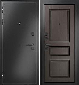 Дверь входная Trust Mass MP 9SD-2 Антрацит букле/Шоколад ларче, 9SD-2, 2 замка, с ночной задвижкой
