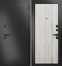 Дверь входная Trust Mass MP 9S-100 Антрацит букле/Ясень ривьера айс, 9S-100, 2 замка, с ночной задвижкой