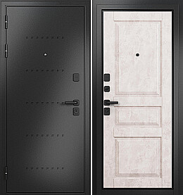 Дверь входная Trust Mass MP 9S-137 R-6, Антрацит букле/Бетон бежевый, 9S-137, 2 замка, с ночной задвижкой