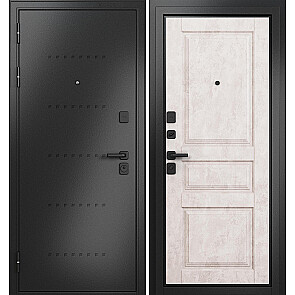 Дверь входная Траст Масс МП 9S-137 Антрацит букле/Бетон бежевый, 2 замка