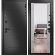 Дверь входная Trust Mass MP 9S-164 Антрацит букле/R-6 Бетон серый mirror