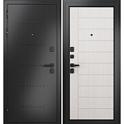 Дверь входная Trust Mass MP 9S-136 Антрацит букле/Бьянко ларче, 2 замка, с ночной задвижкой