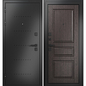 Дверь входная Траст Масс МП 9SD-2 Антрацит букле/Венге, 2 замка