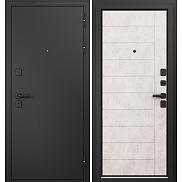Дверь входная Trust Mass MP 9S-136 Черный муар металлик (порог)/Бетон бежевый