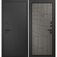 Дверь входная Trust Mass MP 9S-130 Черный муар металлик/Дуб графит