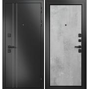 Дверь входная Trust Mass MP 9S-100 Антрацит букле/D-5 Бетон серый (фурнитура чёрная)