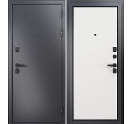 ДМ TRUST MASS MP Графит букле/МДФ Белый ларче 9S-100 205*86 Правая (Фурнитура чёрная)