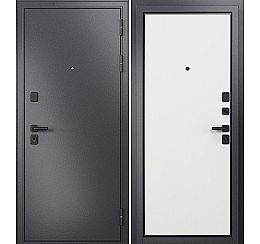 Дверь входная Trust Mass MP 9S-100 Графит букле/Белый софт