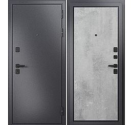 Дверь входная Trust Mass MP 9S-100 Графит букле/Бетон серый