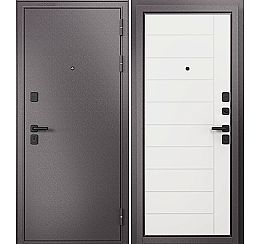 Дверь входная Trust Mass MP 9S-136 Шоколад букле/Белый софт