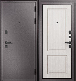 Дверь входная Trust Mass MP 9SD-1 Шоколад букле/Бьянко ларче, 9SD-1, 2 замка, с ночной задвижкой