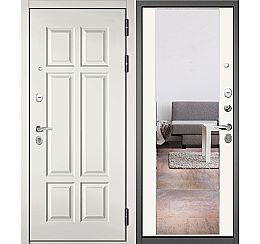 Дверь входная Trust Mass PP 9S-109 Белый софт/Белый софт 9S-164 mirror