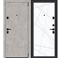 Дверь входная металлическая «Porta M-3P 15.15» Grey Art/Snow Art