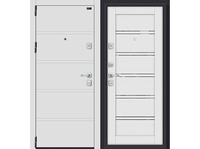 ДС Porta M-3 8/Л28 White Stark/Virgin MG/Лунный камень 205*98 Левая