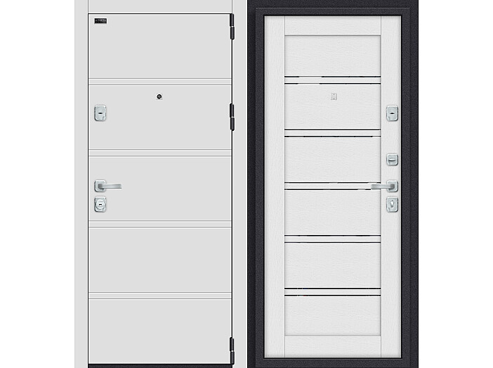ДС Porta M-3 8/Л28 White Stark/Virgin MG/Лунный камень 205*98 Левая