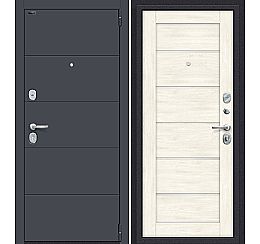 Дверь входная металлическая «Porta S-3P 4/Л22» Graphite Pro/Nordic Oak WW