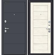 Дверь входная Porta S-3P 4/Л22 Graphite Pro/Nordic Oak, 2 замка