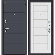 Дверь входная Porta S-3P 4/Л22 Graphite Pro/Virgin, 2 замка