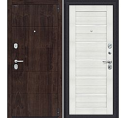 Дверь входная металлическая «Porta S-3P 4/П22» Almon 28/Bianco Veralinga WW