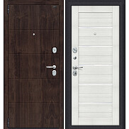 Дверь входная Porta S-3P 4/П22 Almon 28/Bianco Veralinga/White Waltz, 2 замка