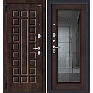 Дверь входная Porta S-3P 51/П61 Almon 28/Wenge Veralinga/Reflex, с зеркалом, 2 замка