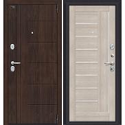 Дверь входная Porta S-3P 9/П29 Almon 28/Cappuccino Veralinga/White Pearl, 2 замка