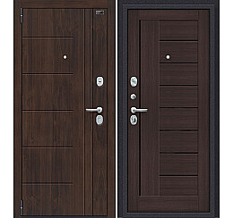 Дверь входная Porta S-3 9/П29 Almon 28/Wenge Veralinga/Black Star, 2 замка, с ночной задвижкой