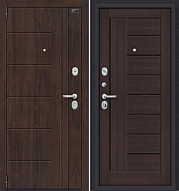 Дверь входная Porta S-3 9/П29 Almon 28/Wenge Veralinga/Black Star, 2 замка