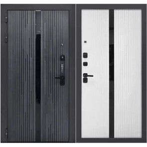 Дверь входная Lukse-502 Графит/Софт белый, 2 замка