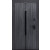 Дверь входная Lukse-502 Графит/Софт белый, 2 замка, с ночной задвижкой