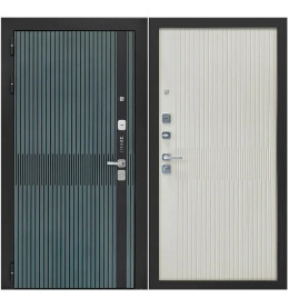 Дверь входная Lukse-503 Vellutto Verde/Капучино, 2 замка